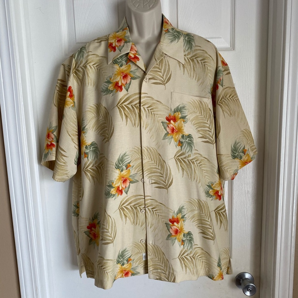 Tommy Bahama silk shirt sleeve size XL